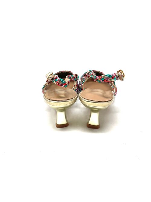 Slingback donna multicolor intrecciata IL LACCIO | 9110LAMINATOMULTICOLOR